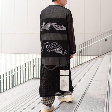 【AFYF】 EXTRA DRAGON ZIP T [MESH BLK]
