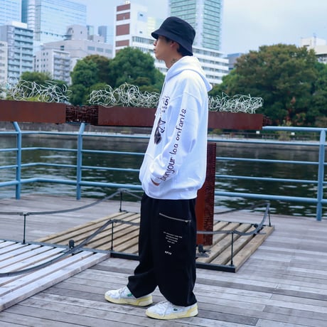 【AFYF ON GILDAN社】 SOUVENIR HOODED SW3 [WHITE-PERFUME]