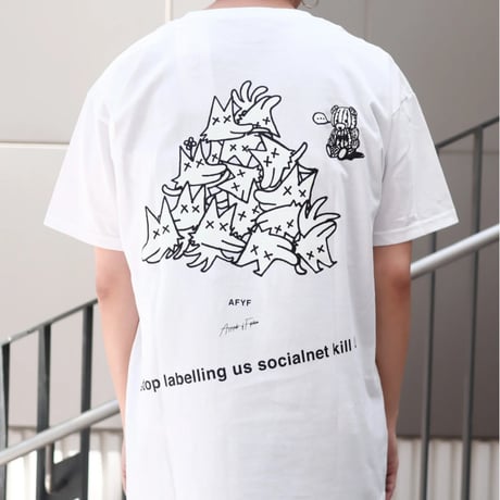 【AFYF】GILDAN® Premium Cotton 5.3oz Short Sleeve T-Shirt #2  PEKE DOG JACK [WHITE]