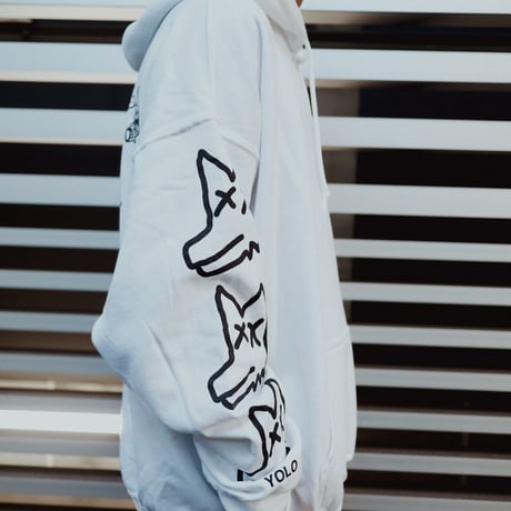 【AFYF ON GILDAN社】 SOUVENIR HOODED SW2 [WHITE-PEKETSUMU]