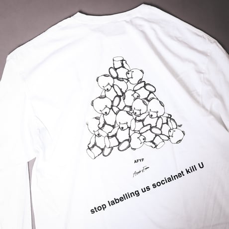 【AFYF ON GILDAN社】SOUVENIR LS T SHIRT1 [WHITE-TSUMBEAR]