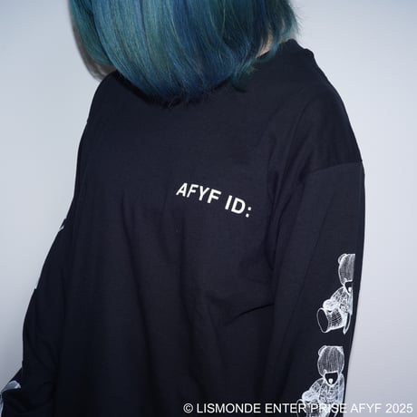 【AFYF ON GILDAN社】SOUVENIR LS T SHIRT1 [BLACK-SLEEVE BEAR]