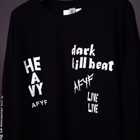 【AFYF ON GILDAN社】SOUVENIR LS T SHIRT2 [BLACK-BEAR DRUM]