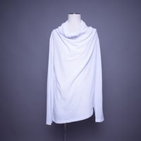 【CLASSIC ROV】 JACQUARD DRAPE LONG SLEEVE TEE [WHITE]
