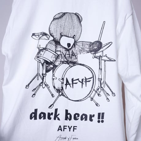 【AFYF ON GILDAN社】SOUVENIR LS T SHIRT2 [WHT-BEAR DRUM]