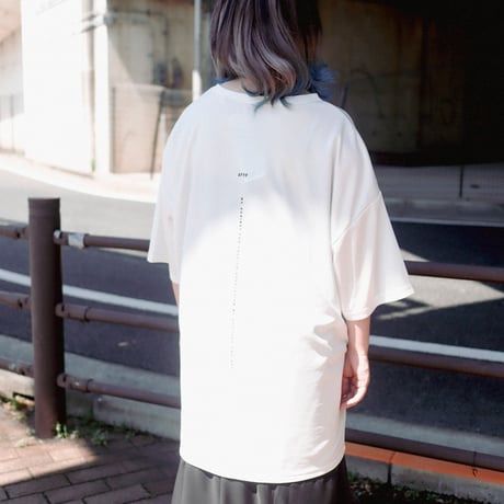 【AFYF】 MESH OVERSIZED 転写PRINT T SHIRT [WH-UTOPIA]