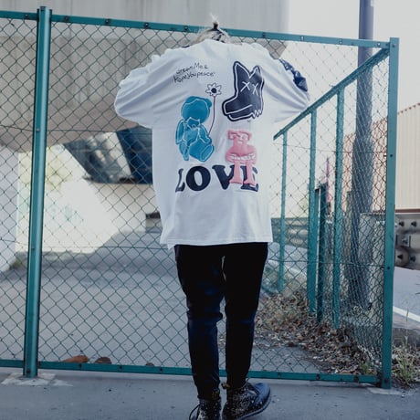 【AFYF ON GILDAN社】SOUVENIR LS T SHIRT2 [WHITE-3STAR]