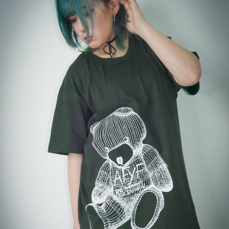 【AFYF ON GILDAN社】 RAINBOW BEAR T SHIRT [FOREST]