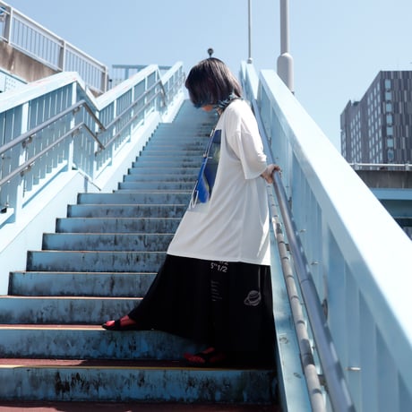 【AFYF】 MESH OVERSIZED 転写PRINT T SHIRT [WH-YOUTUBE]