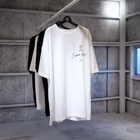 【AFYF】 MESH OVERSIZED 転写PRINT T SHIRT [WH-LIVEHOU ]