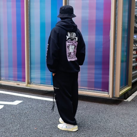【AFYF ON GILDAN社】 SOUVENIR HOODED SW3 [BLACK-PERFUME]
