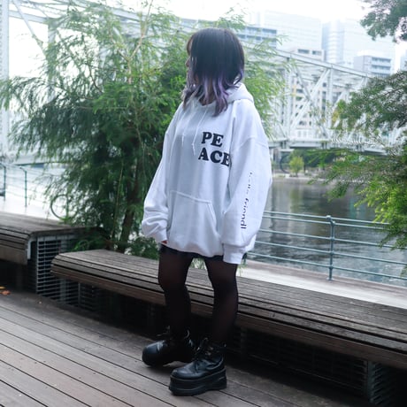 【AFYF ON GILDAN社】 SOUVENIR HOODED SW3 [WHITE-BEAR FLOWER]