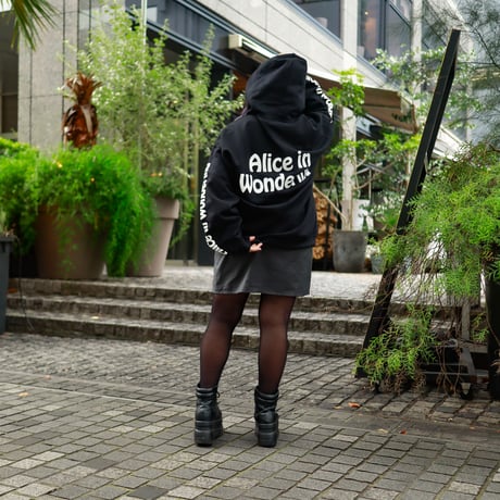【AFYF ON GILDAN社】 SOUVENIR HOODED SW3 [BLACK-COLOR ALICE]