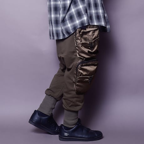 【AFYF】BASICS NRWサルエル UTILITYカーゴ [裏毛KHAKI]