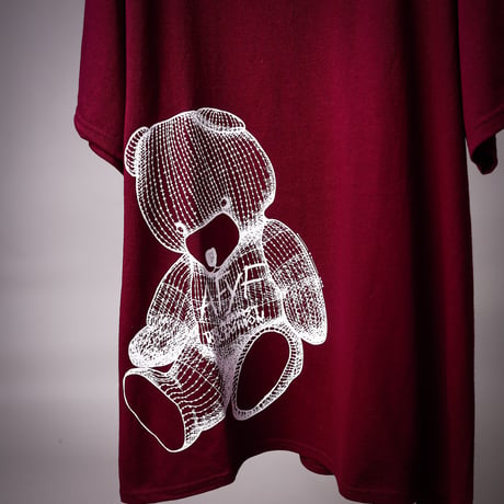 【AFYF ON GILDAN社】 RAINBOW BEAR T SHIRT [MAROON]