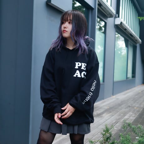 【AFYF ON GILDAN社】 SOUVENIR HOODED SW3 [BLACK-BEAR FLOWER]