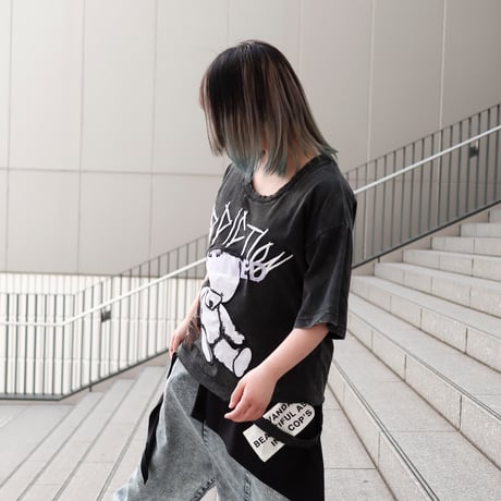 【AFYF】 CRAFTABLE DAMAGE TSHIRT [BK-DB APLI ]