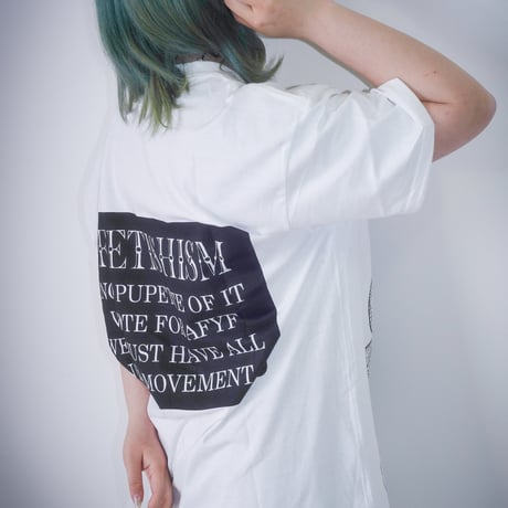 【AFYF ON GILDAN社】 RAINBOW BEAR T SHIRT [WHITE]