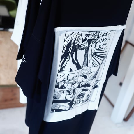 【AFYF】 KMN LIKE HUMAN PREMIUM T SHIRT [BK-MANGA]