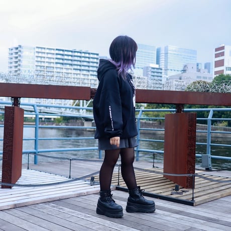 【AFYF ON GILDAN社】 SOUVENIR HOODED SW3 [BLACK-PERFUME]