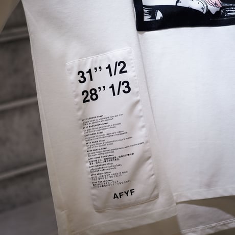 【AFYF】 KMN LIKE HUMAN PREMIUM T SHIRT [WH-DRUM]