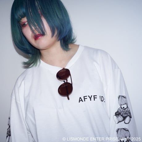 【AFYF ON GILDAN社】SOUVENIR LS T SHIRT1 [WHITE-SLEEVE BEAR]