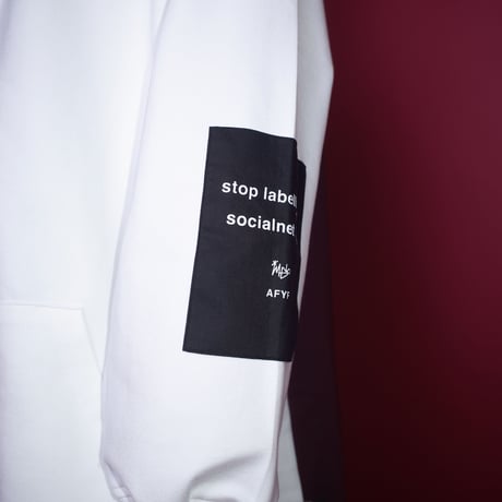 【AFYF】 TRILINGUAL ZIP PARKA BACK ZIP[BK/WHT/WIN]