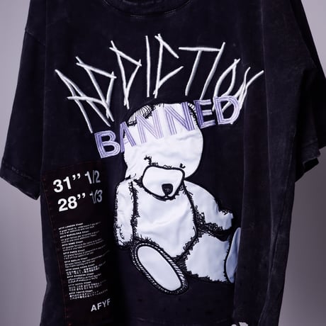 【AFYF】 CRAFTABLE DAMAGE TSHIRT [BK-DB APLI ]