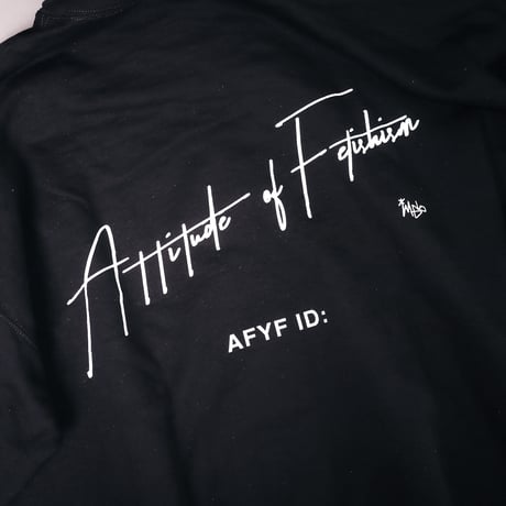 【AFYF ON GILDAN社】 DARK BEAR HOODED SW [BLACK-SLEEVE BEAR]