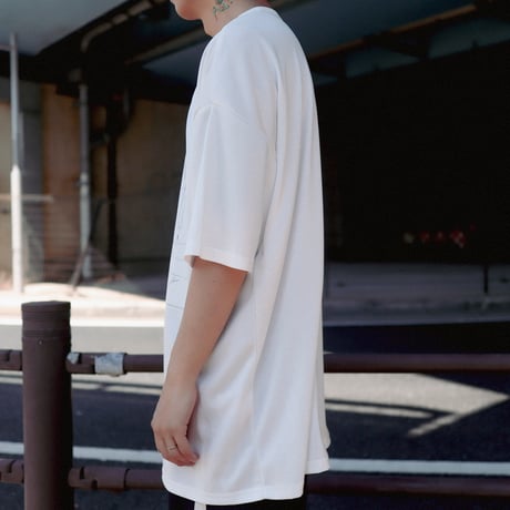 【AFYF】 MESH OVERSIZED 転写PRINT T SHIRT [WH-DRAWFET]