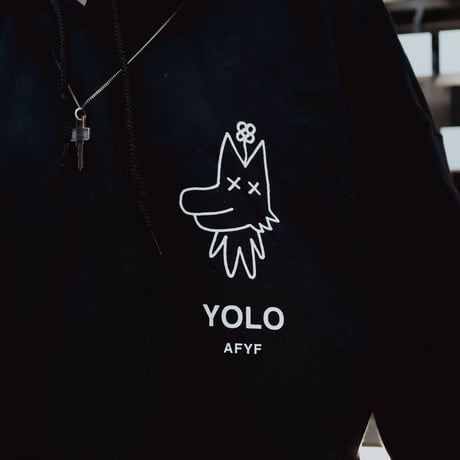 【AFYF ON GILDAN社】 SOUVENIR HOODED SW2 [BLACK-PEKETSUMU]