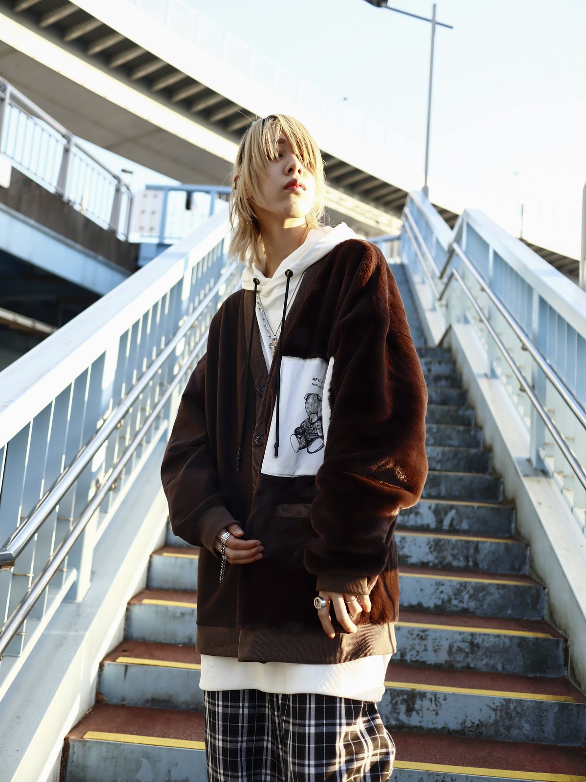 AFYF HYBRID CARDIGAN/ハイブリッドカーディガン-