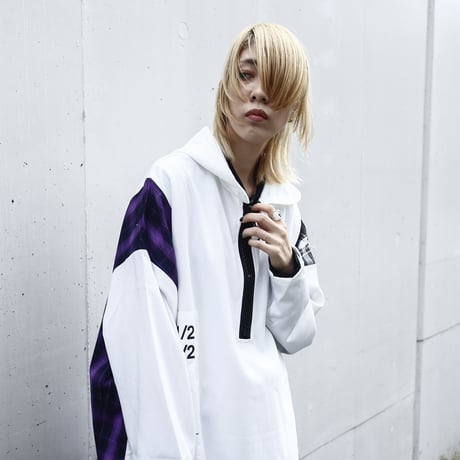 【AFYF】SIDE CHECK PARKA［WHT×PPL CHECK］