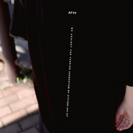 【AFYF】 MESH OVERSIZED 転写PRINT T SHIRT [BK-DRAWFET]
