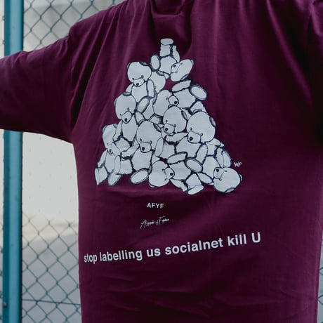 【AFYF ON GILDAN社】SOUVENIR LS T SHIRT1 [MAROON-TSUMBEAR]