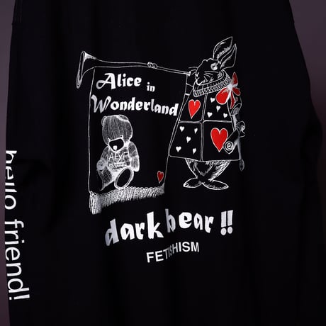 【AFYF ON GILDAN社】SOUVENIR LS T SHIRT2 [BLACK-ALICE & BEAR]