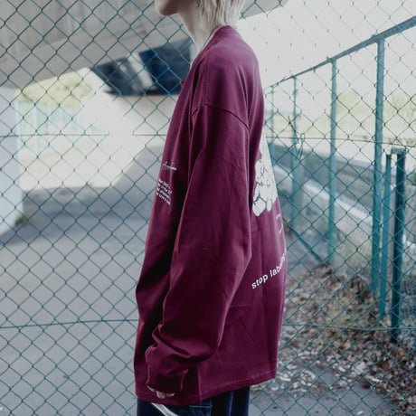 【AFYF ON GILDAN社】SOUVENIR LS T SHIRT1 [MAROON-TSUMBEAR]