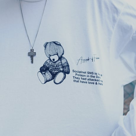 【AFYF ON GILDAN社】SOUVENIR LS T SHIRT1 [WHITE-TSUMBEAR]