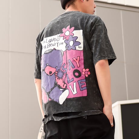 【AFYF】 CRAFTABLE DAMAGE TSHIRT [BK-PHYCHO]