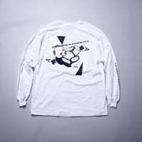 【AFYF ON GILDAN社】SOUVENIR LS T SHIRT1[WHITE-TRMPBEAR]