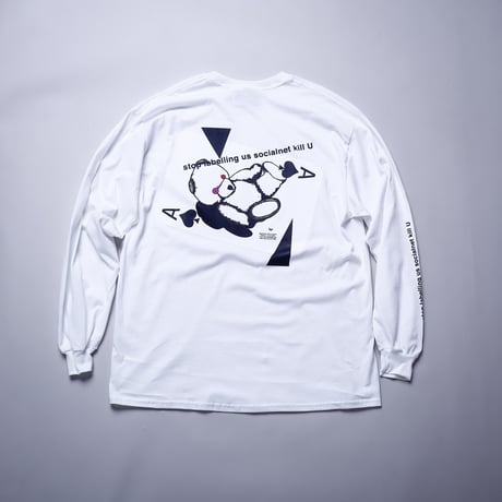 【AFYF ON GILDAN社】SOUVENIR LS T SHIRT1[WHITE-TRMPBEAR]