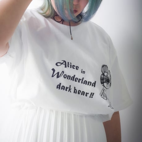 【AFYF】GILDAN® Premium Cotton 5.3oz Short Sleeve T-Shirt #2 ALICE&BEAR [WHITE]