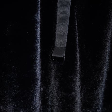 【AFYF】OFF TURTLE PONCHO [FUR BLK］