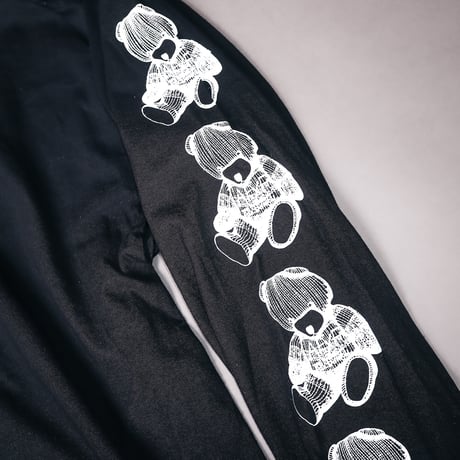【AFYF ON GILDAN社】SOUVENIR LS T SHIRT1 [BLACK-SLEEVE BEAR]