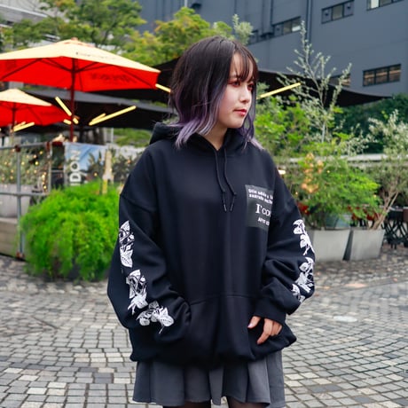 【AFYF ON GILDAN社】 SOUVENIR HOODED SW3 [BLACK-ROSE]