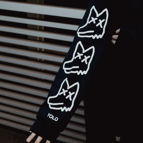 【AFYF ON GILDAN社】 SOUVENIR HOODED SW2 [BLACK-PEKETSUMU]
