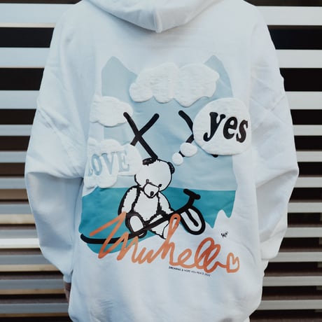 【AFYF ON GILDAN社】 SOUVENIR HOODED SW2 [WHITE-SLEEP]