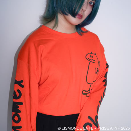 【AFYF】GILDAN® Ultra Cotton 6.0oz Long Sleeve T-Shirt #3 [ORANGE-PHENOMENOX]