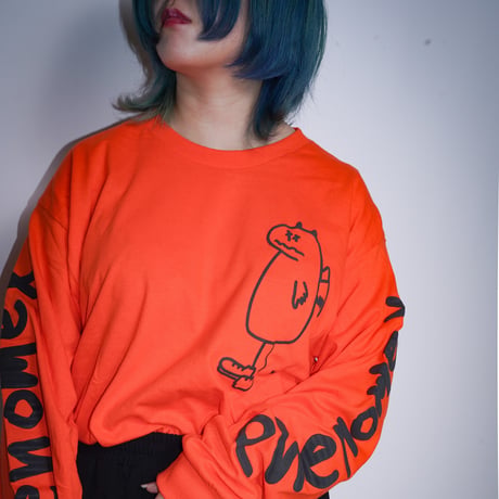 【AFYF】GILDAN® Ultra Cotton 6.0oz Long Sleeve T-Shirt #3 [ORANGE-PHENOMENOX]