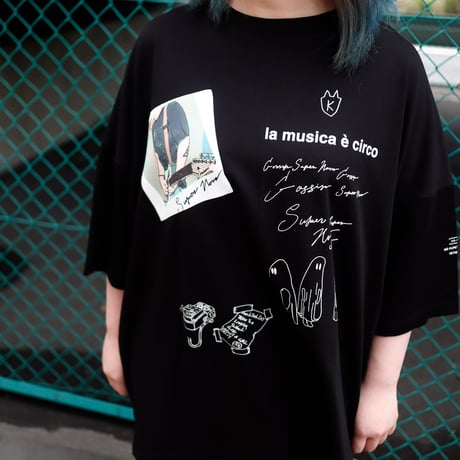 【AFYF】 KMN LIKE HUMAN PREMIUM T SHIRT [BK-GUITAR]